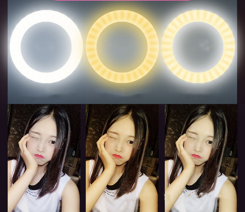 Mobile Phone Fill Light, Ring Light, Two-Color Heating And Cooling Light, Beauty Selfie