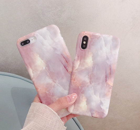 Simple Back Cover Marble Mobile Phone Case