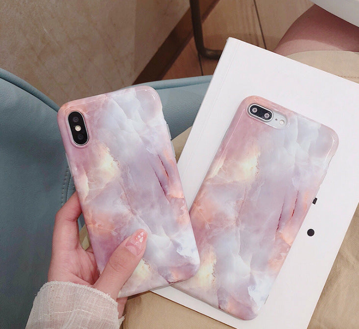 Simple Back Cover Marble Mobile Phone Case