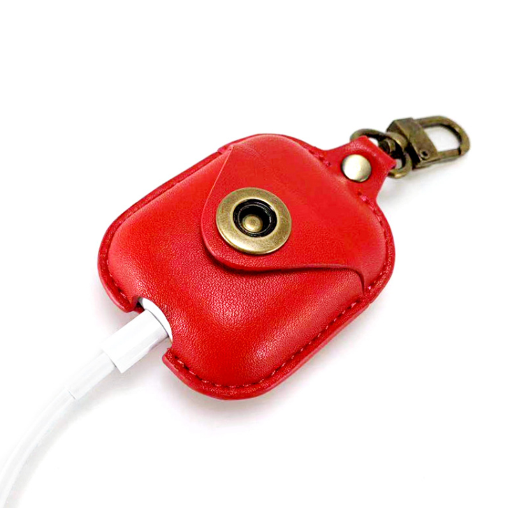 Compatible with Apple, AirPods leather earphone cover
