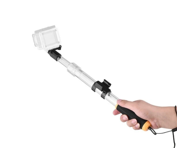 Transparent Waterproof Telescopic  Selfie Stick