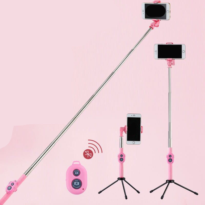 New Selfie Stick Tripod With Bluetooth-compatible Remote Control For SmartPhone Mobile Monopod Selfie Stick