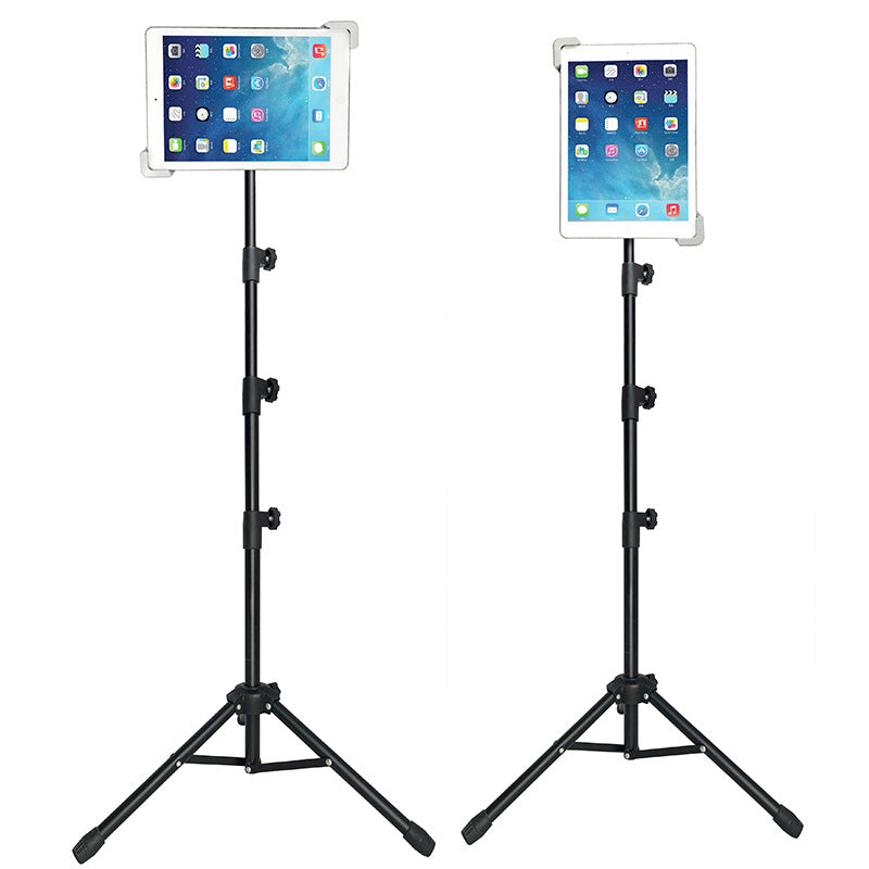 Tablet PC Stand Metal Telescopic Tube Floor Tripod Stand Live Broadcast