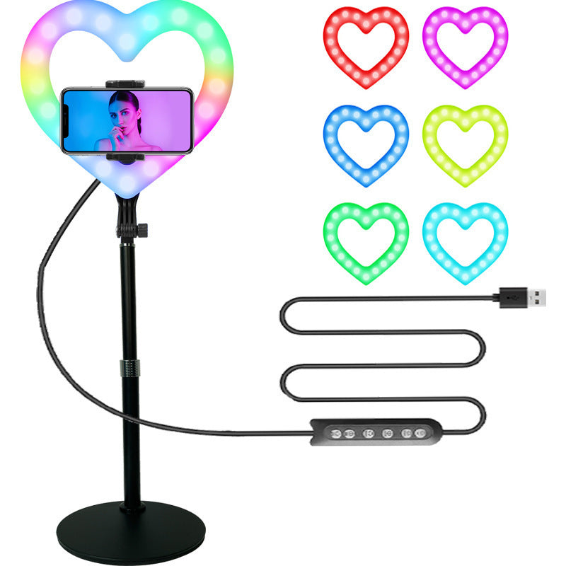 10-inches Heart-shape RGB Ring Light