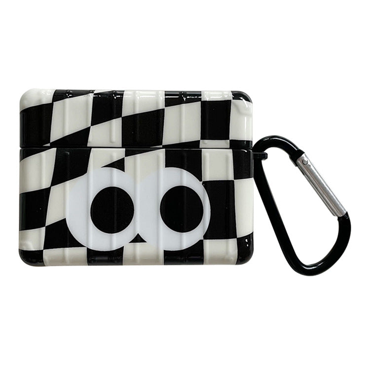 Compatible with Apple, Checkerboard Lattice Eye Airpods Protective Cover